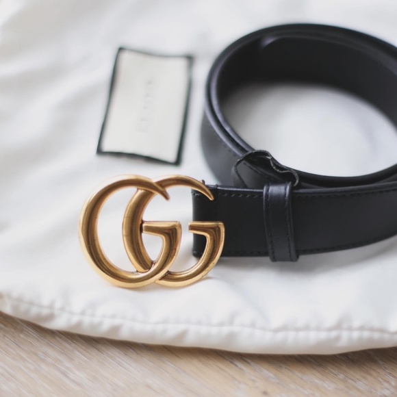 Gucci Double G Logo leather Belt main image 2